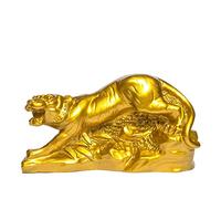 Cifibifun Fengshui Tigre Zodiac Animal Gold - Figuras de resina estilo Janpaness para riqueza y suerte (tigre)