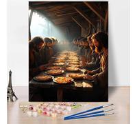 Cifra Pintar por Numeros Adultos Hombre Cuadros para Pintar por Numeros, DIY Kit de Pintura al óLeo de Lienzo para con Pinceles Pigmento Acrílico Sin Marco, Decoracion Hogar, Regalo 40 x 60 cm -XY77R