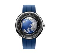 CIGA Design Reloj Automático para Hombre - Blue Planet Relojes de Pulsera con Correa de FKM (Caucho Fluorado)