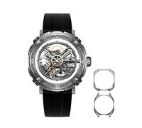 CIGA Design - Reloj automático para Hombre - Serie M, Magician Caja Desmontable de Acero Inoxidable Correa de Caucho fluorado con Cristal de Zafiro Relojes para Hombres y Mujeres con Caja de 3 Formas