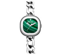 CIGA Design Relojes Mujer Cuarzo Colección Aglaia, Esfera Malaquita, Manecillas Luminosas, Cadena Cubana, Cierre Magnético