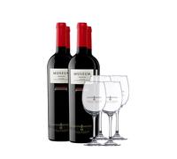 Cigales Pack Museum Reserva 2020 (x4) con 4 Copas