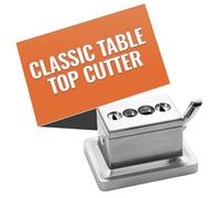Cigar Oasis Classic - Cortador cuádruple de escritorio, recto o en V para calibre de anillo 52-60, cortador de cigarros de mesa, herramienta Your Cut Buddy Tool - Aluminio, acero inoxidable, 15,2 cm