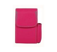 Cigarette Case Leather with Lighter Holder, Cigarettes Box Cigarette Box (pink)