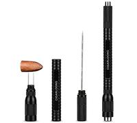 CIGARLOONG Perforadora de cigarros 4 en 1 retráctil y atornillable para abrir agujeros (color: negro)