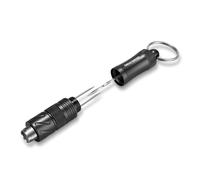 CIGARLOONG Perforadora de cigarros de acero inoxidable 4 en 1, herramienta de mejora de extracción integrada y soporte para puros, multiherramienta portátil para hombres (negro)