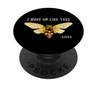 Cigarra Me desperté así Franz Kafka Insect Beetle Bugs PopSockets PopGrip Adhesivo