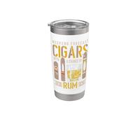 Cigarros pronósticos de fin de semana con probabilidad de alcohol de ron Vaso térmico de acero inoxidable de doble pared