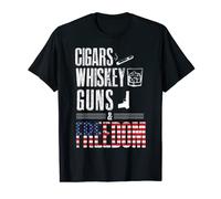 Cigars Whisky Guns & Freedom Camisa - Whisky Beber Camisa Camiseta