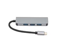 cigemay Hub 4 en 1 con 1xUSB3.0 3xUSB2.0, 5Gbps Base de Expansión Portátil Adaptador Divisor USB para Teclado, Mouse, Disco Duro Y Memoria USB Plug and Play Fácil Acceso