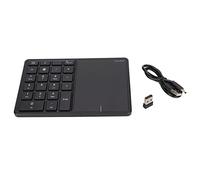 cigemay Teclado Numérico Inalámbrico con Panel Táctil, Teclado Numérico USB de 22 Teclas, Conexión de Modo Dual, Distancia de Uso de 10 M, Identificación Automática para Win, para iOS, para(Gris)