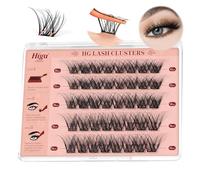 Ciglia autoadesive mix 10-16 mm, Higu clace set di ciglia preincollate, senza colla e rimozione, per fai da te (Volume)