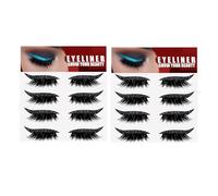 Ciglia Falsa Autoadesiva 8 Paia, Extension Ciglia Autoadesive Nessuna Colla, Ciglia Finte Autoadesive Riutilizzabili Senza Colla O Ciglia Da Eyeliner Ciglia, Delineador de ojos