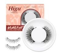 Ciglia Finte Magnetiche Naturali, Higu clace Ciglia Finte Magnetiche con applicatore, non c'è bisogno di colla magnetica per Ciglia facile da indossare e rimuovere (LASH-A)