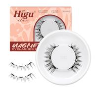 Ciglia Finte Magnetiche Naturali, Higu clace Ciglia Finte Magnetiche con applicatore, non c'è bisogno di colla magnetica per Ciglia facile da indossare e rimuovere (LASH-N)