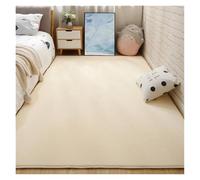CIGPKLO Alfombra De Vellón Coral Alfombra Acolchada de Lana Coral, Manta for cabecera Dormitorio, hogar, mesita for café Sala Estar, Ventana, Tatami, tapete for Puerta(Cream Color,120x160cm)