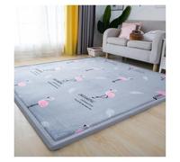 CIGPKLO Alfombra De Vellón Coral Tatami de 3cm Espesor, Alfombra Lana Coral for Dormitorio, Sala Estar, for Ventana, for cabecera, esteras for Gatear for niños(Color-4,80x200cm)