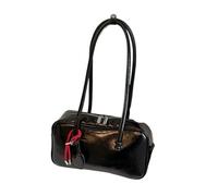 CIGPKLO Bandolera Mujer Bolsos de hombro vintage for mujer, negocios, sencillos, for el día a, gran capacidad(Black)