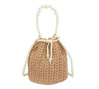 CIGPKLO Bolso De Ganchillo Bolso bandolera hecho a mano con flores de lana tejidas a crochet(Color5)