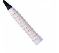 CIGPKLO Cinta Raquetas Bádminton Antideslizante Overgrip de bádminton Perforado Transpirable Tenis Cinta absorción Sudor bobinado Raquetas Agarre Deportes al Aire Libre(White)