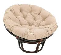CIGPKLO Cuscino per Sedia Sospesa 60/80/90/100cm Almohada Redonda Cojines de Suelo cojín for Asiento jardín sofá for el hogar(Khaki,80x80cm)