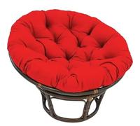 CIGPKLO Cuscino per Sedia Sospesa 60/80/90/100cm Almohada Redonda Cojines de Suelo cojín for Asiento jardín sofá for el hogar(Red,100x100cm)
