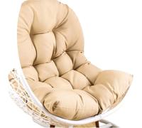 CIGPKLO Cuscino per Sedia Sospesa Cojín for Silla Tipo Huevo, Colgante for Exteriores, Hamaca, Columpio, Cojines, Almohadillas en Forma de U Gruesas para(Beige)