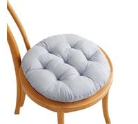 CIGPKLO Cuscino per Sedia Sospesa Cojín Grueso Antideslizante for Silla de Comedor, Almohada for Siesta, Redondo, cálido for Invierno, 40CM(Grey)