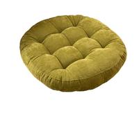 CIGPKLO Cuscino per Sedia Sospesa Cojines Redondos Grandes for Asiento de Suelo, Cojines Pana con mechones Grises for Silla Tatami Yoga al Aire Libre, Asientos Informales(Color 5,Round 55cm)