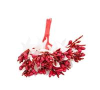 CIGPKLO Flores Artificiales Decoracion Paquete de Bayas estambre Cereza Artificial con Tema Rojo, decoración navideña Artesanal, Caja Pastel Regalo Boda, Coronas, Navidad(Bule)