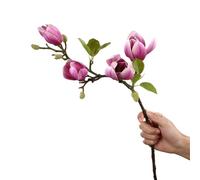 CIGPKLO Flores Artificiales Decoracion Rama de Flor Magnolia Artificial for decoración del hogar, Sala Estar, Planta Seda Falsa, Ramo Flores simulación for Fiesta Boda(03)