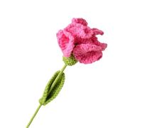 CIGPKLO Flores de Ganchillo Claveles de Ganchillo Hechos a Mano, Flores Tejidas a, Acabados for el Día la Madre y Aniversario(Rose Red)