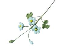 CIGPKLO Flores de Ganchillo Ramo de Crochet con Flores Punto, Falsas Capullo, decoración del hogar(Green)