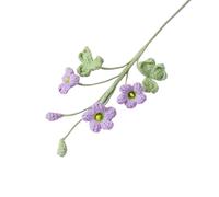 CIGPKLO Flores de Ganchillo Ramo de Crochet con Flores Punto, Falsas Capullo, decoración del hogar(Purple)