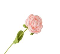 CIGPKLO Flores de Ganchillo Ramo de Rosas Artificiales Ganchillo Tejido a Mano for Boda, decoración del hogar for el Día San Valentín(Skin Colour)