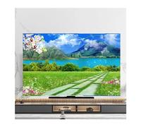 CIGPKLO Funda For Televisor Cubierta antipolvo for TV, toalla de 43 pulgadas, 55, 50, 65, cubierta LCD colgante, decoración Universal varios tamaños(06,37inch(87x60cm))