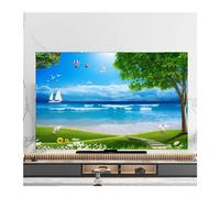 CIGPKLO Funda For Televisor Cubierta antipolvo for TV, toalla de 43 pulgadas, 55, 50, 65, cubierta LCD colgante, decoración Universal varios tamaños(04,65inch(151x92cm))