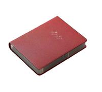 CIGPKLO Mini Cuaderno Cuaderno A6 360P con páginas rayadas/en blanco, agenda, diario, bloc de notas, papelería, material escolar, viñetas(Red,Lined Page)