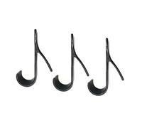 CIGPKLO Percha Puerta 3/6 ganchos dobles for baño, toallero eléctrico for radiador, gancho de almacenamiento, estante colgante multifuncional for toallas cocina y hogar(B-3pcs-black)