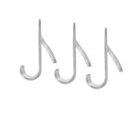 CIGPKLO Percha Puerta 3/6 ganchos dobles for baño, toallero eléctrico for radiador, gancho de almacenamiento, estante colgante multifuncional for toallas cocina y hogar(B-3pcs-Transparent)