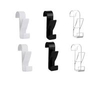 CIGPKLO Percha Puerta 3/6 Ganchos For Tendedero, Toallero Eléctrico, Radiador, Percha Plegable, Colgador De Bufandas, For Ropa, Toallas Baño(A-6pcs mix color)