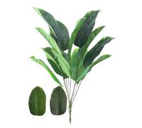 CIGPKLO Ramas Artificiales Plantas Artificiales Tropicales Grandes de 90 cm, árbol Ave del paraíso, Hojas plátano Falsas, Palmeras plástico for decoración hogar y el jardín(65cm 12leaves)