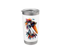 Cigüeña Blanca Cigüeña Gigante Cigüeñas Vaso térmico de acero inoxidable de doble pared
