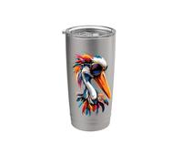 Cigüeña Blanca Cigüeña Gigante Cigüeñas Vaso térmico de acero inoxidable de doble pared