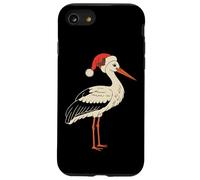 Cigüeña con Sombrero de Papá Noel Navidad Navidad Carcasa para iPhone SE (2020) / 7/8
