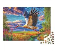 Cigüeña Puzzles Entretenimiento Creativo Rompecabezas 1000 Piezas Obra De Arte De Juego De para Adultos Y Niños 52x38cm/1000pcs