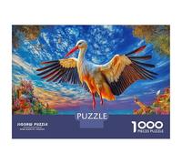 Cigüeña Rompecabezas 1000 Pieza, Puzzle Difícilpara Adultos, Puzzle DIY para Juegos Familiares Rompecabezas 70x50cm/1000pcs
