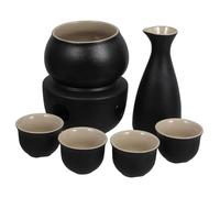 Ciieeo 1 Juego Cerámica para Sake con Tetera y Tazas Calentador para Bebidas para Vino Uso y Reuniones