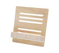 Ciieeo 1 Pc Atril Receta estantería Plegable estantería de Lectura Sencilla Cubo Dispensador Bookshelf portalibros Soporte para Libros de Escritorio Puesto de Libros de la casa de Madera