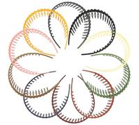 Ciieeo 10 Diademas Finas de Plástico para Mujer, Cómodas y Seguras, Ideales para Lavarse la Cara y Uso Diario, Diseño Sencillo y Práctico